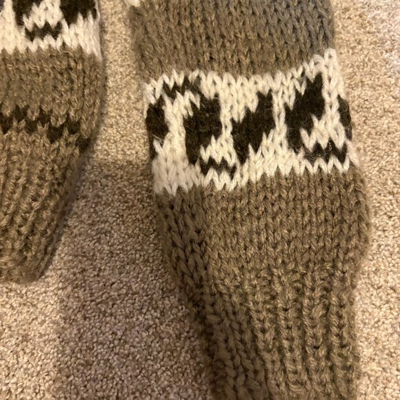 Vintage Knit Reindeer Button Up Sweater Size M - Picture 5 of 12